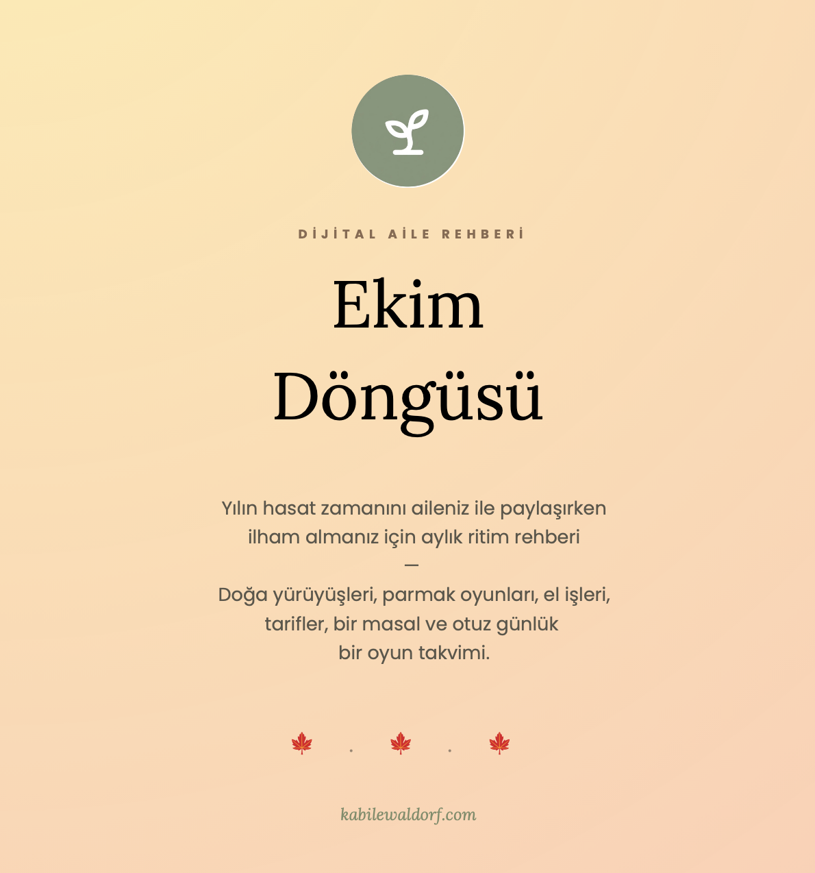 Dijital Aile Rehberi - Ekim Döngüsü